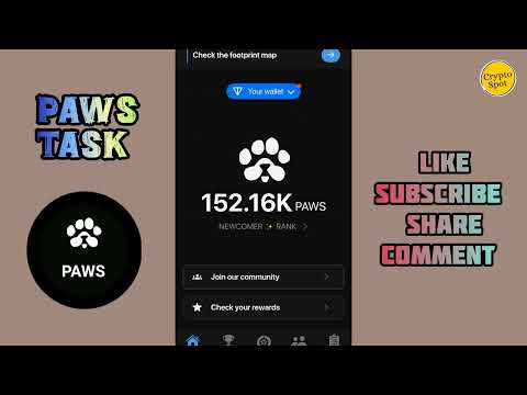 Paws Limited Time Task | Get 500 Paws | Paws Mystery Quest | Paws Snapshot | Crypto Spot