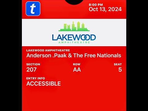 @livenation Presents @AndersonPaak & @freenationals: The Malibu Tour With @gawdherself #FAPWFTSM pi.