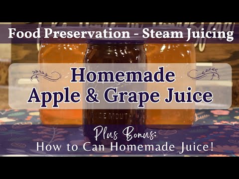 Homemade Apple & Grape Juice | Steam Juicing | How to Easily Make Homemade Juice with a Steam Juicer