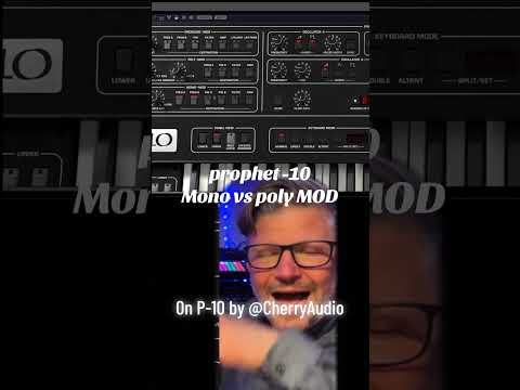 Prophet 10 Mono vs poly modulation in P-10 by @CherryAudiovst #synth #vintagesynth