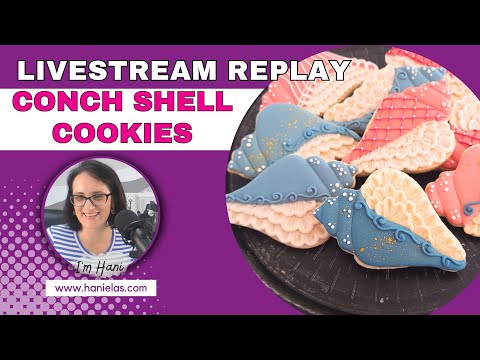 Conch Shell Cookies - Live Cookie Decorating |Episode 211|