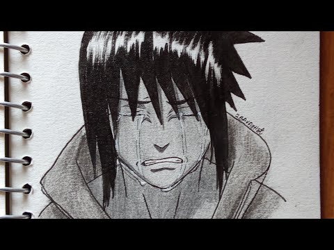 how to draw Sasuke Uchiha (from Naruto Shippuden)|2ba vArtist (anime sketch)