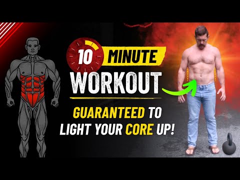 Full Body Single Kettlebell Man Maker Workout Hits Core HARD! | Coach MANdler