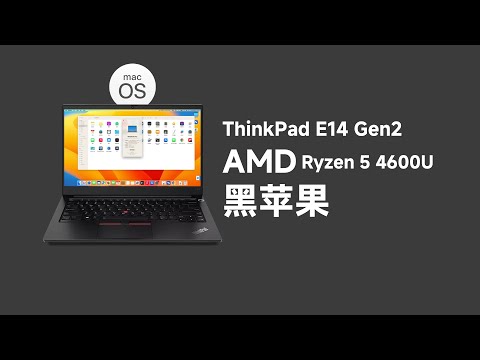 ThinkPad E14 Gen2 AMD Ryzen 5 4600U Hackintosh EFI OC 0.9.9 Ventura 13.6.5