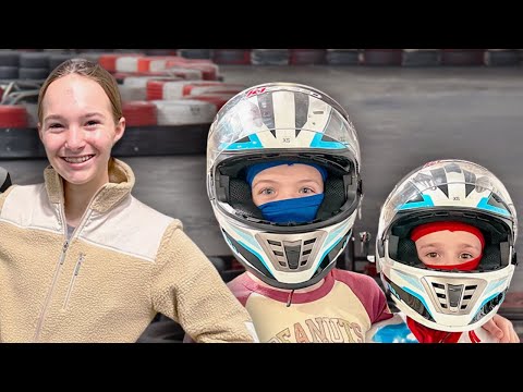 Colin BEATS Maya at Go-Karting !!!