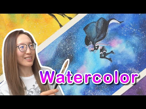 3 Stunning Night Skies from Yufukashi no Uta | Watercolor Anime