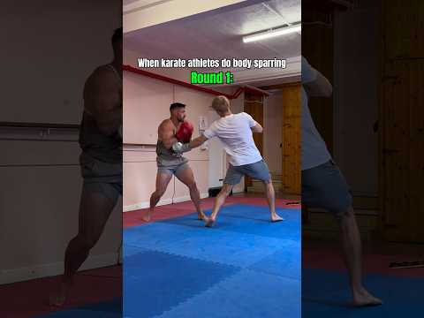 When karate athletes do body sparring…