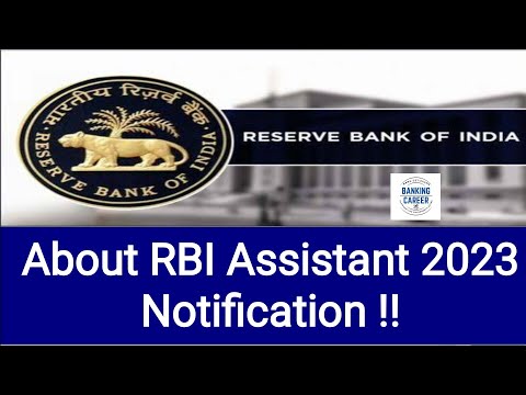 Big opportunity for banking aspirants II RBI Assistant Notification 2023 !!