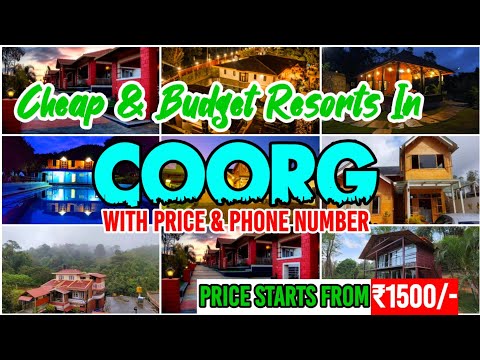 Cheap & Budget Resorts In Coorg || Resorts In Coorg ||Hotels In Coorg|| Coorg Tourist Places||Coorg