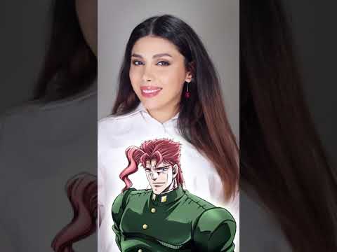 Anime hairtutorial- Kakyion Jojo bizarre adventure hairstyle #animehairstyle #jojosbizarreadventure