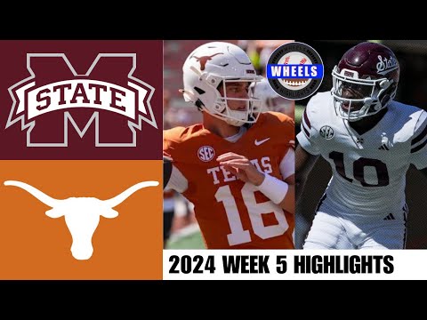 #1 Texas vs Mississippi State | Full Game Highlights | 2024 College Football Highlights