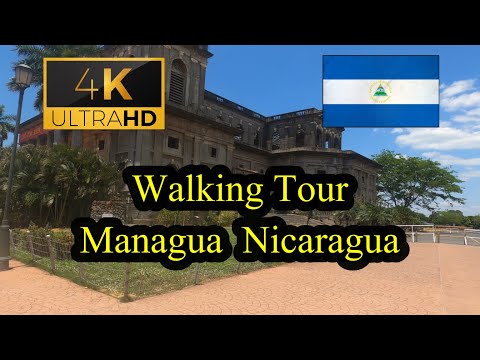 🇳🇮【4K 60fps】Managua - WALKING TOUR - Nicaragua