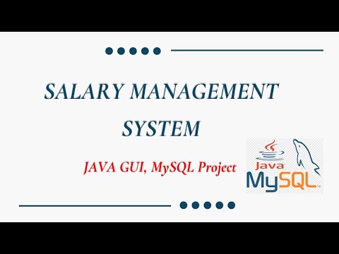 Salary Management System JAVA GUI MySQL Project