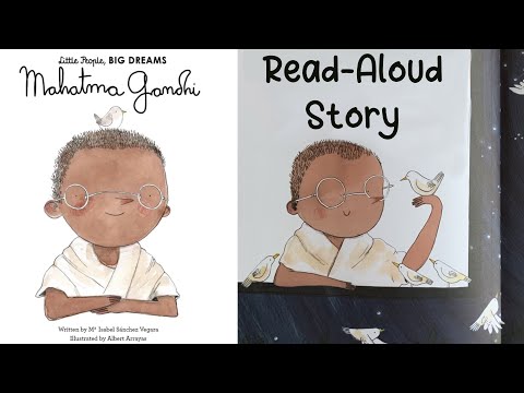 Book title: MAHATMA GANDHI by Maria Isabel Sanchez Vergara | Read-along biographies of famous people