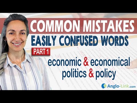 Economic or Economical? |  Politics or Policy? | English Vocabulary Lesson