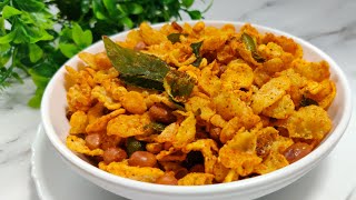 Cornflakes Mixture | Cornflakes Chivda | Makai Poha Chivda Recipe |