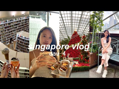 singapore vlog (day 4) |eggslut🍳| a day in gardens by the bay & orchard🌼