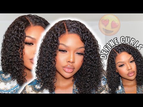 How To Define Curls + Control Frizz | Tight Curly Glue-less Lace Wig | RpgHair