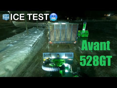 Bucket SCRAPING w/ AVANT 528GT | 30 MINS SNOW PLOWING |