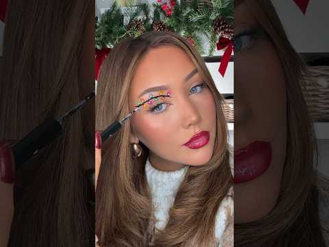 Christmas lights🎄#christmaspartymakeup #christmasmakeover #christmas #makeup #christmasmakeup #mua