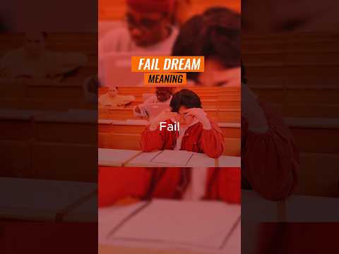 Fail ஆகுற மாதிரி கனவு வந்தா என்ன அர்த்தம் தெரியுமா? #dream #shorts