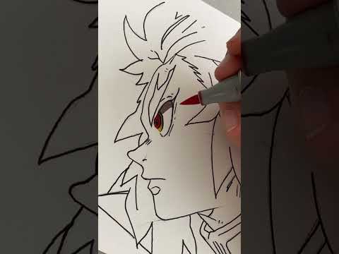 Drawing Rengoku || Demon Slayer / Kimetsu no Yaiba #shorts #demonslayer