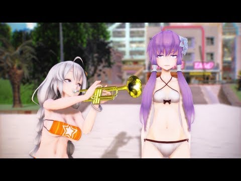 【MMD】 煽りグルメレース / Trumpet MEME【結月ゆかり & 紲星あかり】