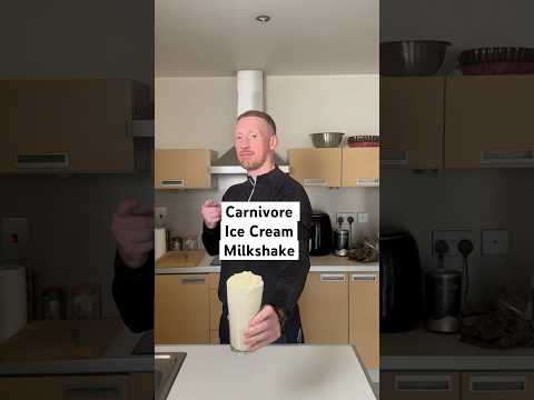 Carnivore Ice Cream Milkshake 🥛#carnivore #carnivorediet #recipe #icecream #milkshake #dessert