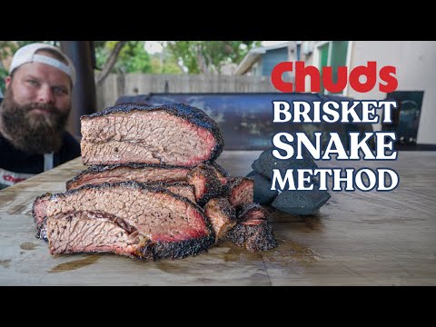 Charcoal Snake Brisket On The Grill! | Chuds BBQ