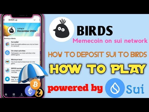 birds-how to play?🤔 || powered by sui community || Airdrop in December ✅ || how to deposit sui