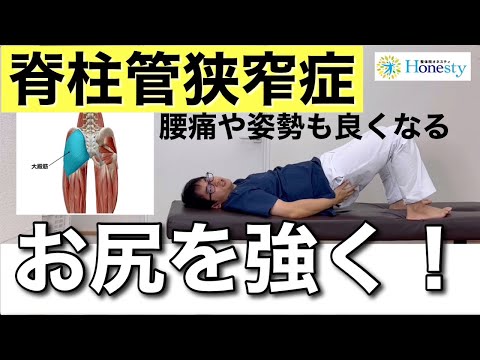 お尻を強くすると姿勢が安定して脊柱管狭窄症や腰痛にも効果的！