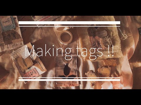 How to make tags ? ||  Tutorial || Junk journal tags !!