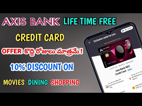 Axis bank life time free credit card limited time offer|axis bank neo card| #axisbankcreditcard