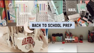 back to school prep 2022 || shopping, haul, desk organising ✏