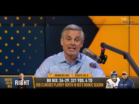 THE HERD | Colin Cowherd SHOCKED, Bo Nix PROVED DOUBTERS WRONG With Denver Broncos | NFL