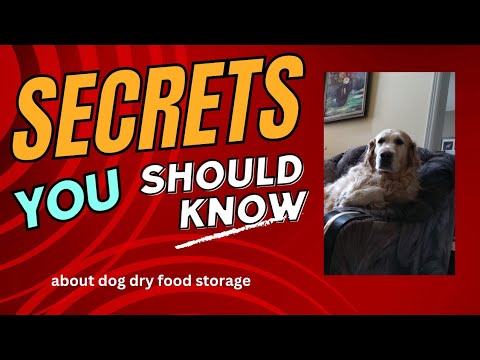 How to store the dog's dry food @GabieCocoMarmora