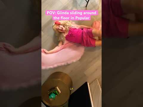 POV: Glinda sliding around the floor during Popular #shorts #glinda #popular #arianagrande #wicked