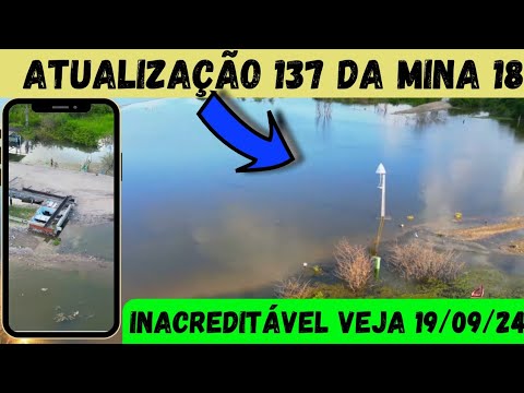 Atualização 137 da mina 18 da BRASKEM no Mutange | Maceió | Alagoas Brasil | visto de cima em 4K