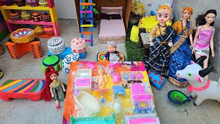 Barbie Doll All Day Routine In Indian Village/Sita Ki Kahani Part-288/Barbie Doll Bedtime Story||