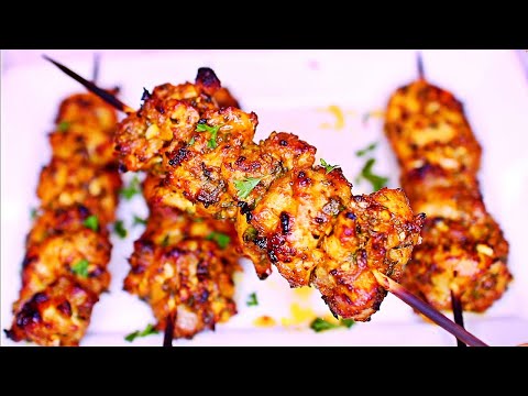 Baked Chicken Thighs Skewers Recipe - Easy Chicken skewers