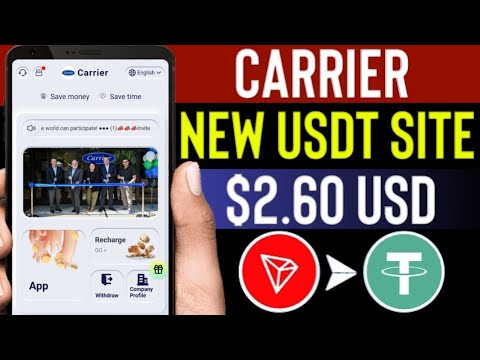 "Carriey" USDT Earning Site | Usdt Shopping Site Today | Best New Usdt Shopping Mall site Today