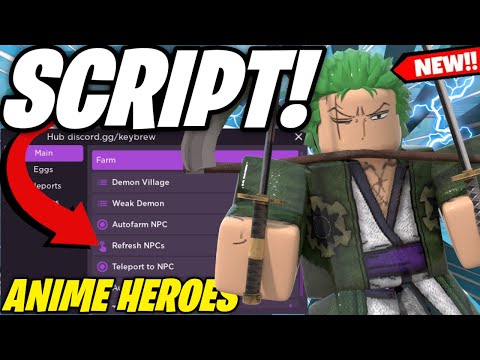 Anime Hero Simulator Script HACK PASTEBIN 2024 | Auto farm + Auto Open Eggs Script Roblox