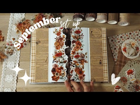 SEPTEMBER 2024 | Cozy Autumnal Library | Plan With Me | Faith Journal Set Up