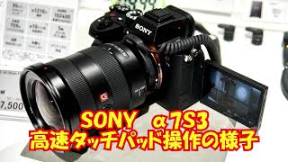 【α7S3】メニュー操作の様子