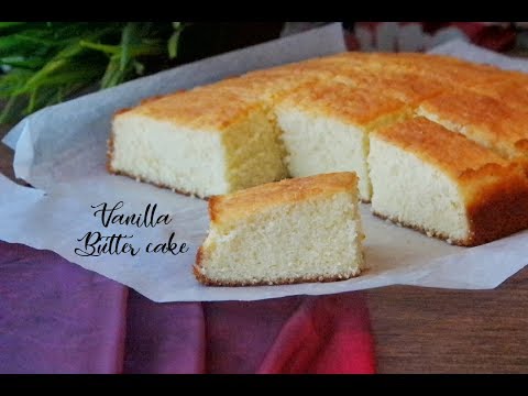 The Best vanilla butter cake || Easy Butter cake || Asheescookbook