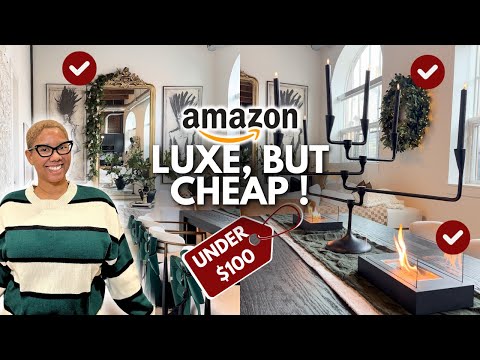 Tasteful, Luxury Inspired Holiday Decor On A Budget! Amazon Christmas Decor Under $100