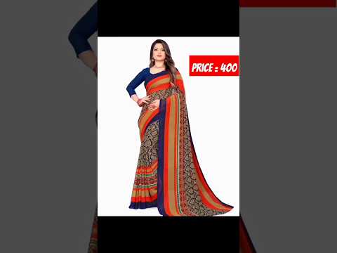 Georgette Saree with Blouse piece For Women || Online delivery #shorts