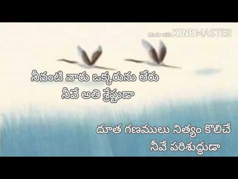 Nivantivaaru okkarunu leru lyrics# నీవంటి వారు ఒక్కరును లేరు#telugu christian song