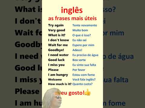 Inglês. Aprenda frases mais úteis em inglês para principiantes!