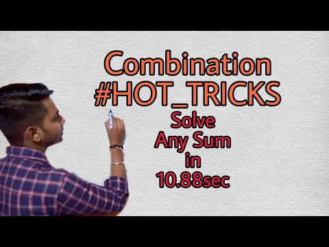 #3 Permutations and combination calculator trick CA foundation Hindi  | CMA found | CS found